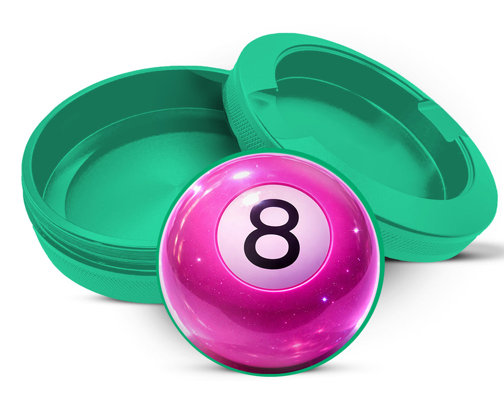 Green Glossy Pink Magic 8 Ball Pop Aesthetic Snus Storage Case