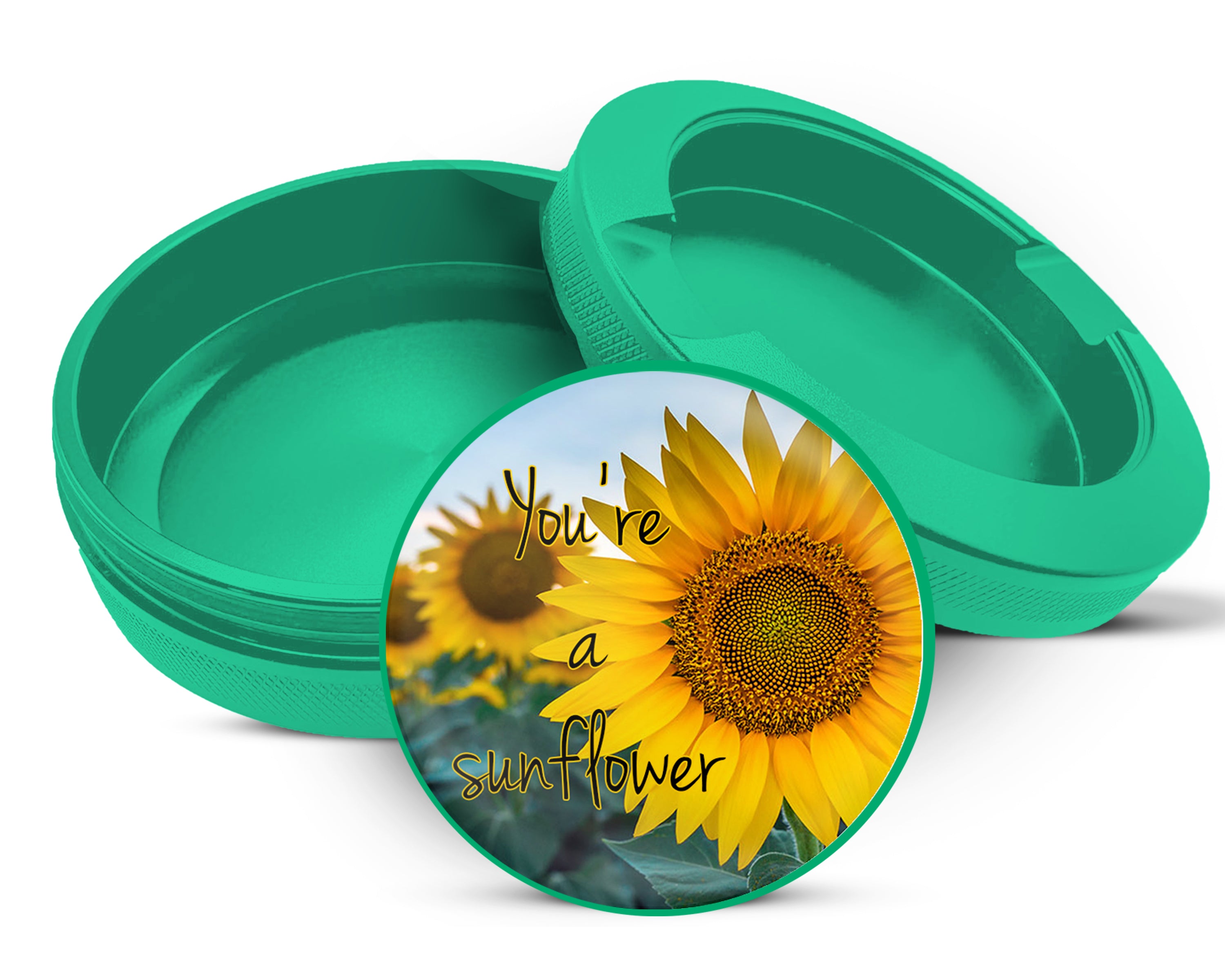 Green You're a Sunflower Snus Storage Case