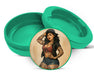 Green Pin-Up Girl with Tattoos Classic Rockabilly Style Snus Storage Case