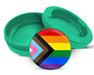 Green Progressive Pride Flag LGBTQ+ Inclusive Snus Storage Case