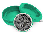 Green Nordic Compass Rune Emblem Snus Storage Case