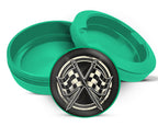 Green Racing Checkered Flag Snus Storage Case