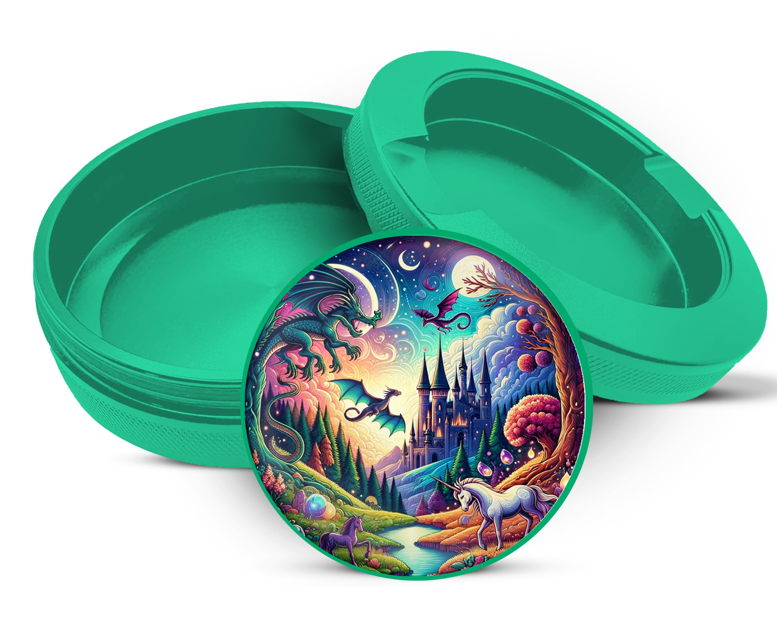 Green Dragon Mythical Fantasy Snus Storage Case