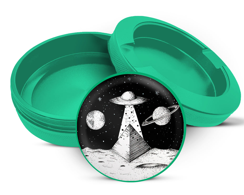 Green Intergalactic Pyramid Theory Snus Storage Case