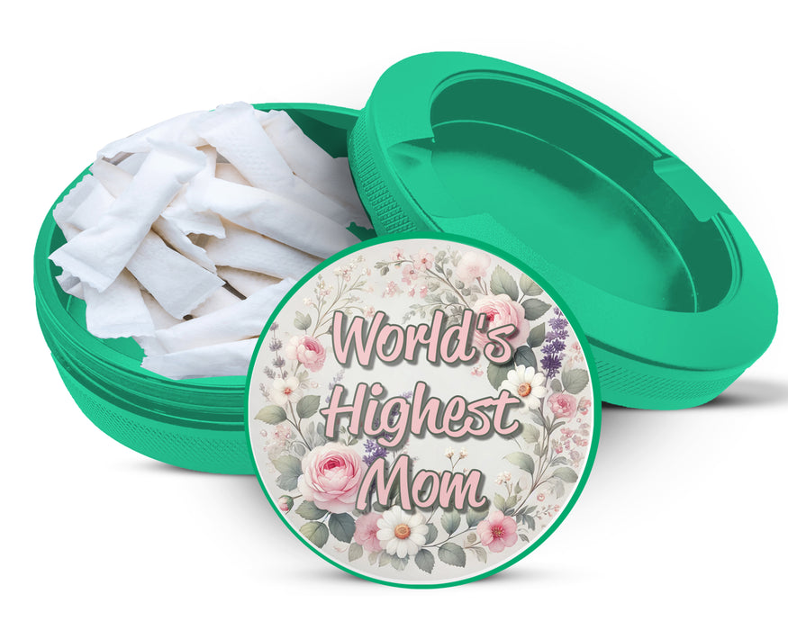 Green World's Greatest Mom Zyn Storage Case