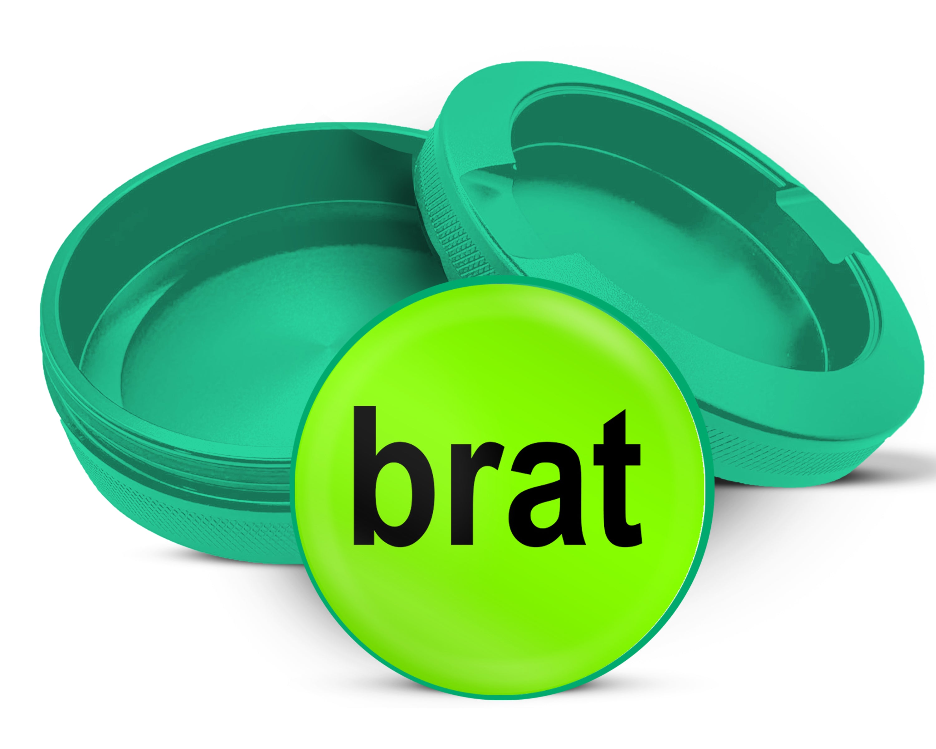 Green Brat Lime Green Grinder Snus Storage Case