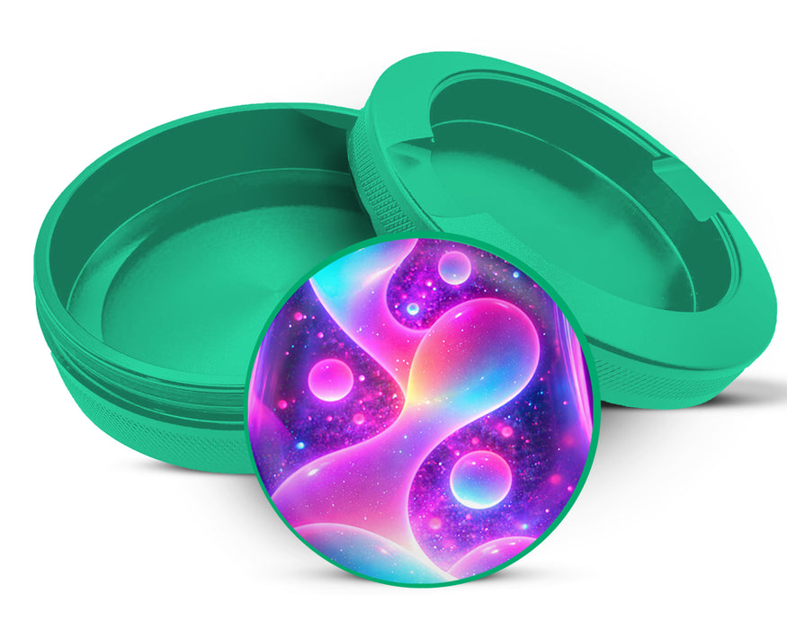 Green Glowing Lava Lamp Trippy Snus Storage Case