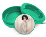 Green Elegant Deco Feather Muse Snus Storage Case