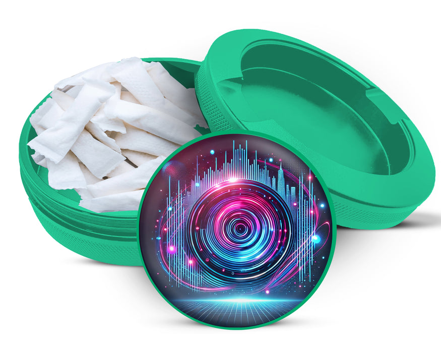 Green Neon Lights Zyn Storage Case