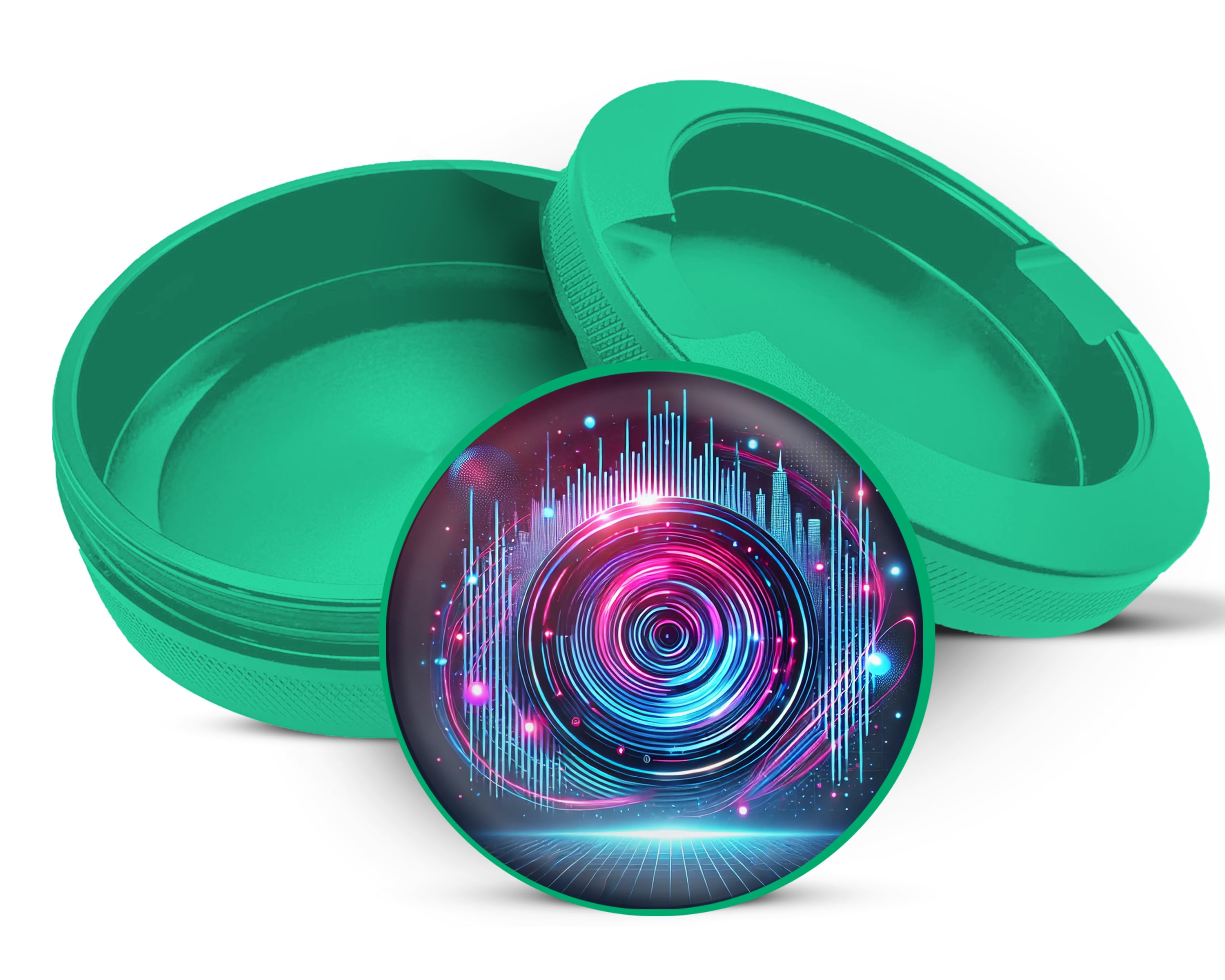 Green Neon Lights Snus Storage Case