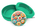 Green Happy Flower Power Snus Storage Case