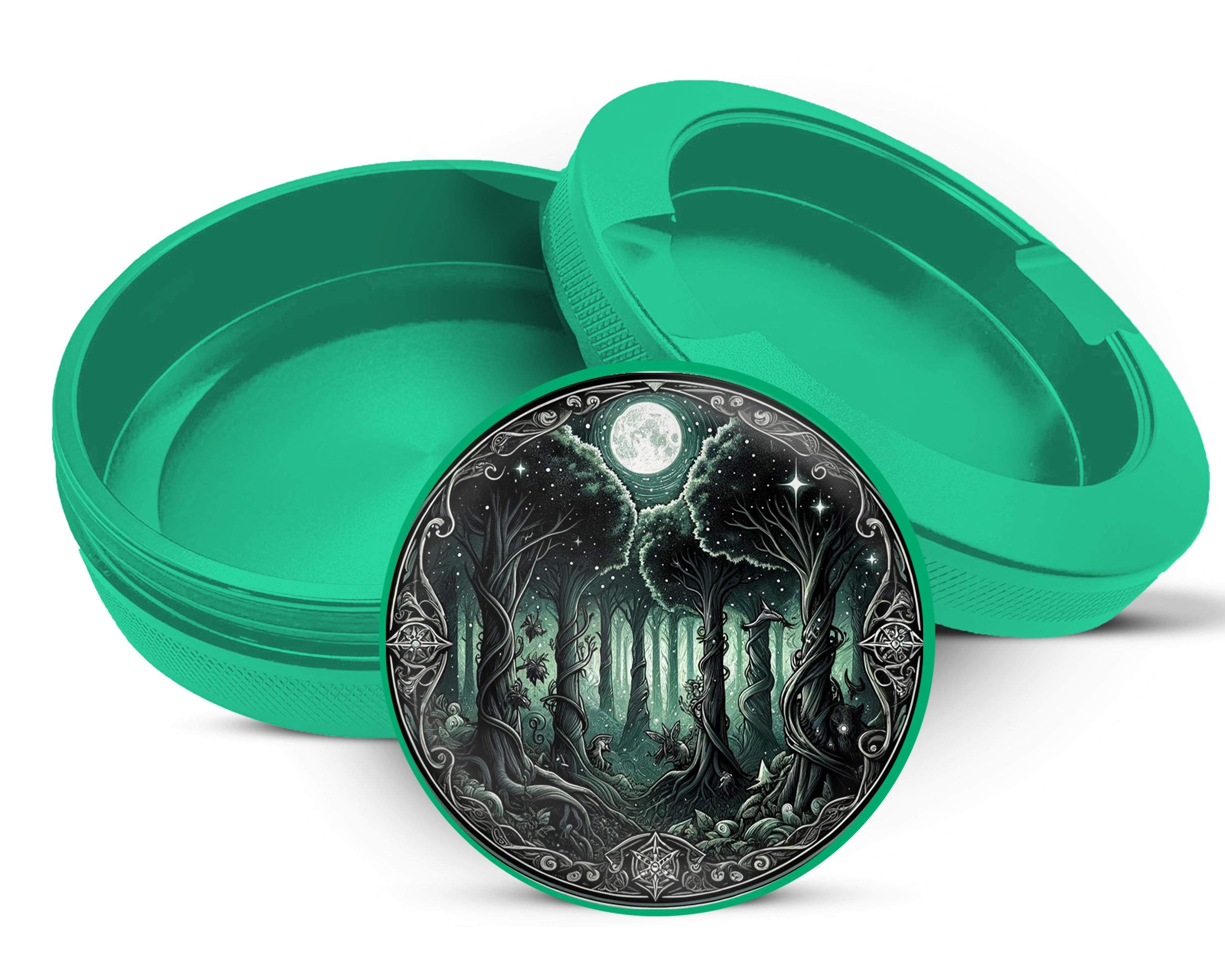 Green Enchanting Forest Snus Storage Case