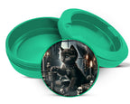 Green Goth Kitten, Whimsigoth Cat Snus Storage Case
