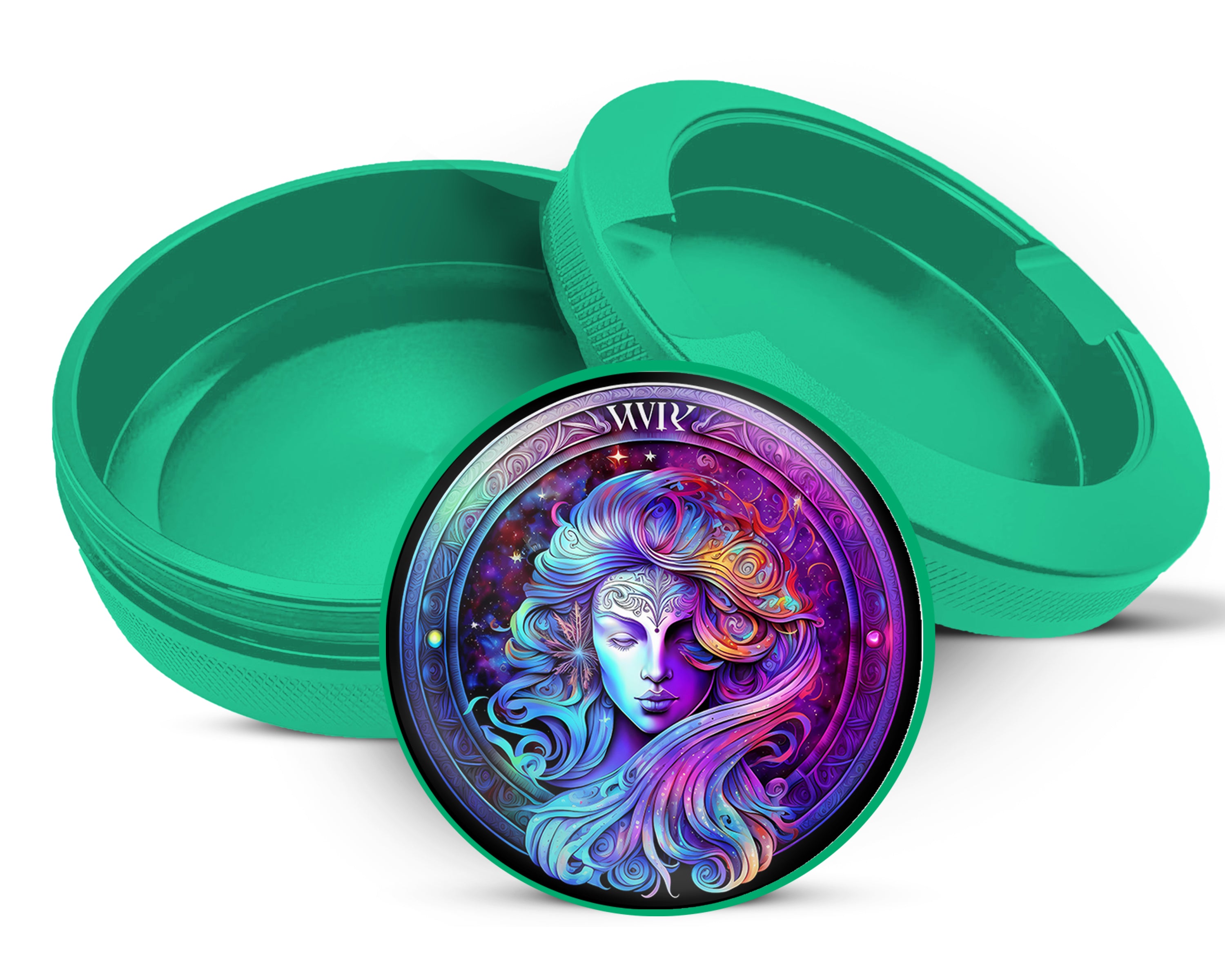 Green Virgo Zodiac Sign Gift Snus Storage Case