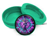 Green Neon Cosmic Warrior Goddess Snus Storage Case