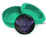 Green Psychedelic Raven Sigil Circle Zyn Storage Case