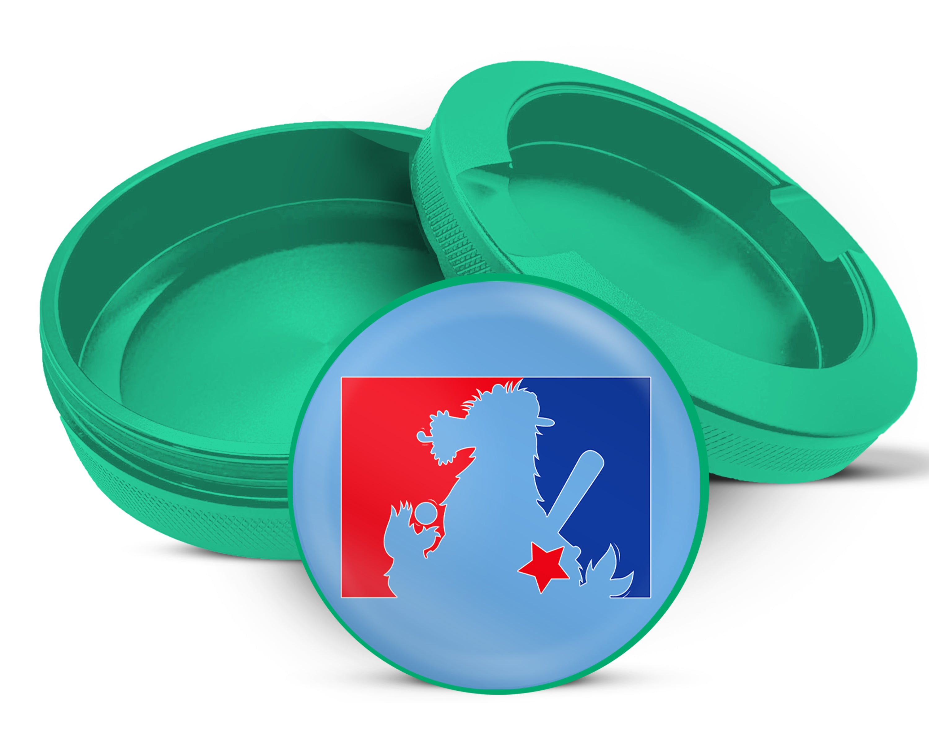 Green Philly Phan Baseball Snus Storage Case