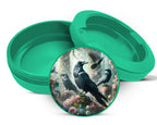 Green Psychedelic Ravens Goblincore Snus Storage Case