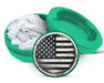 Green USA Flag American Flag Zyn Storage Case