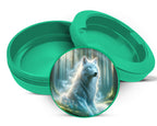 Green Wolf In A Mystical Forest Snus Storage Case