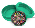 Green Mandala Trippy  Snus Storage Case