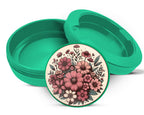 Green Vintage Flowers Snus Storage Case