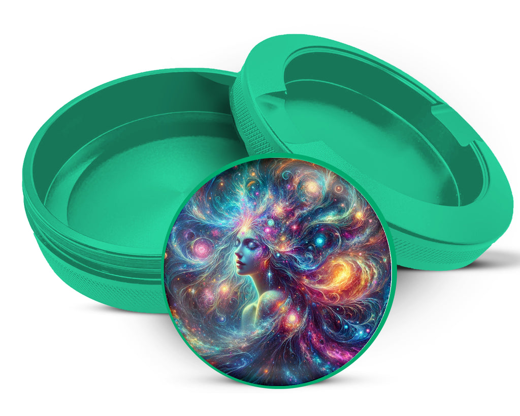 Green Cosmic Woman Snus Storage Case