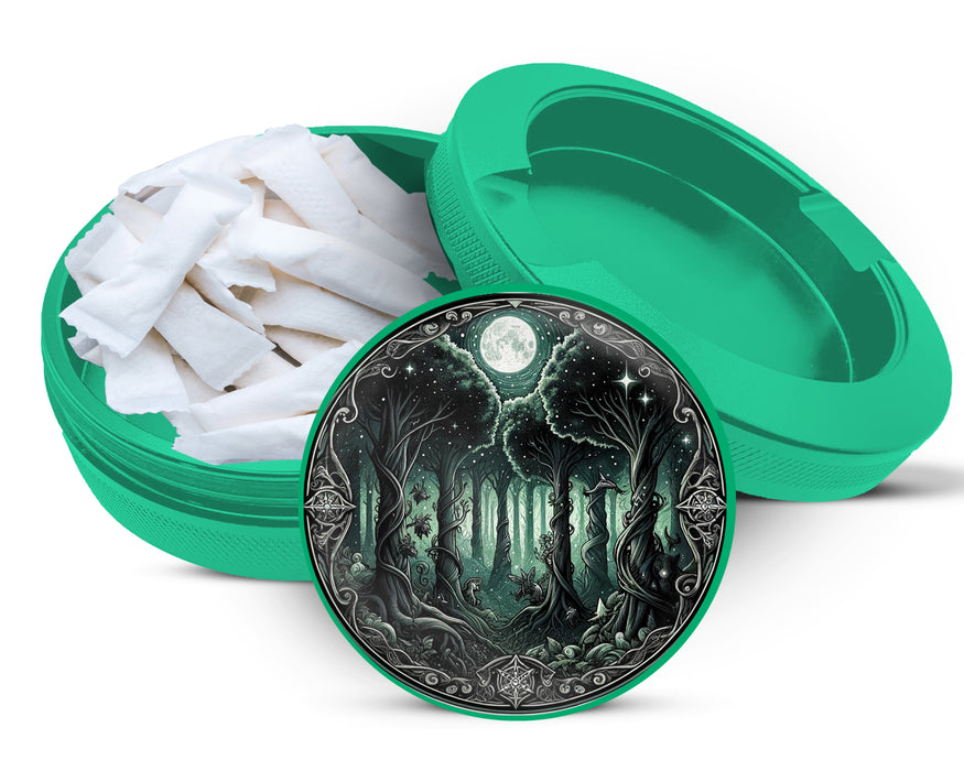 Green Enchanting Forest Snus Storage Case