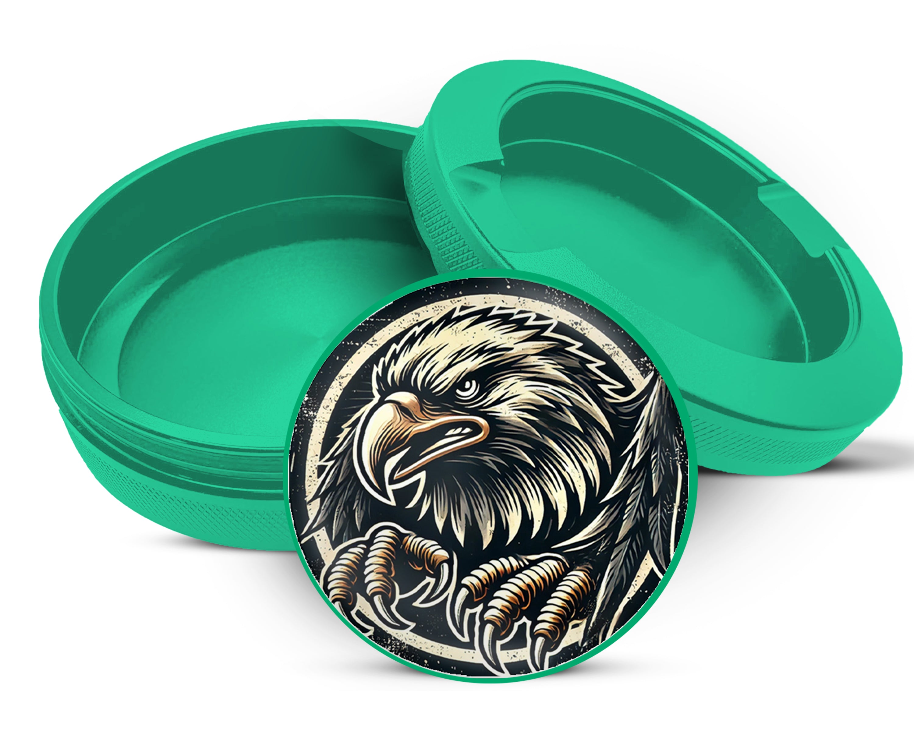 Green American Eagle Power Snus Storage Case