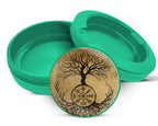 Green Viking Grinder Tree of Life Snus Storage Case