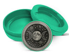 Green Triple Moon Rose Sigil Snus Storage Case