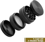 Premium 4-Layer Metal Herb Grinder | Weeds Grinder | Smoking accessories