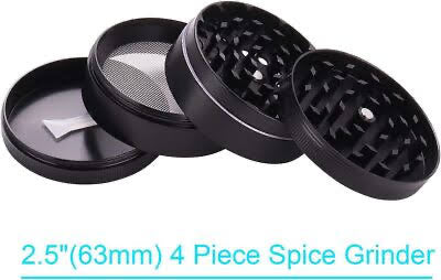 Premium 4-Layer Metal Herb Grinder | Weeds Grinder | Smoking accessories