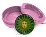 Golden Intricate Sun Snus Storage Case Pink