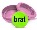 Brat Lime Green Grinder Snus Storage Case Pink