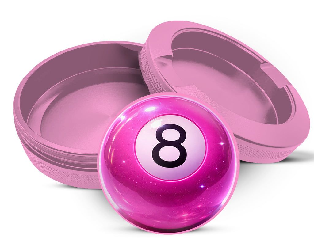Glossy Pink Magic 8 Ball Pop Aesthetic Snus Storage Case Pink