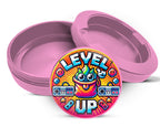 LEVEL UP Gamer Snus Holder, 8-Bit Retro Snus Storage Case Pink
