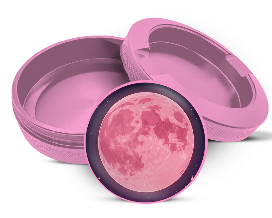 Anime Rose Pink Full Moon Aesthetic Snus Storage Case Pink