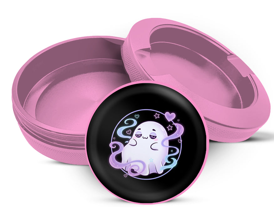 Cute Vaporwave Ghost Vibes Snus Storage Case Pink