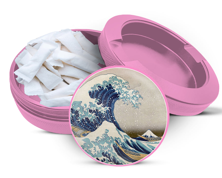 Great Wave of Kanagawa Zyn Storage Case Pink