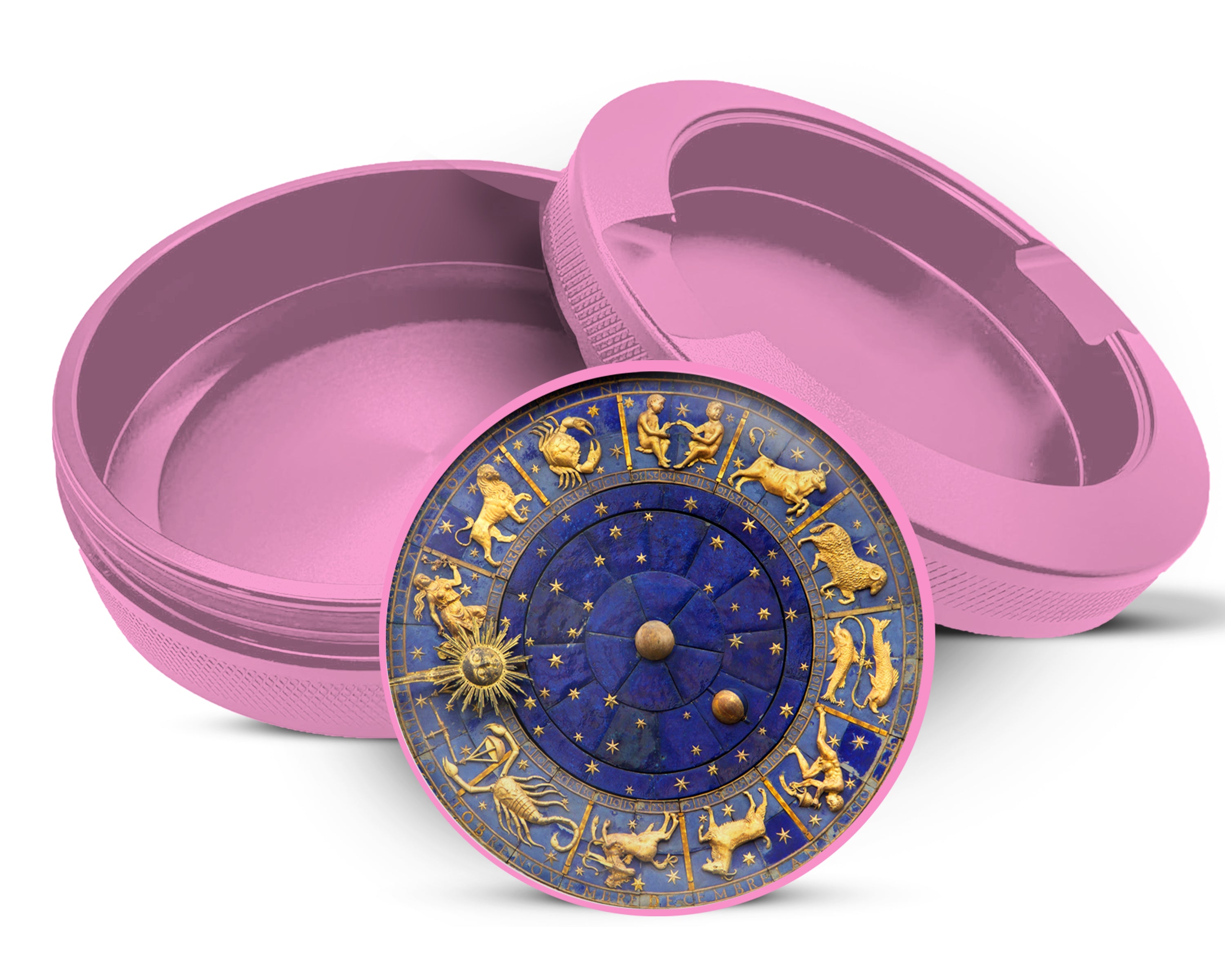 Zodiac Astrology, Signs Of The Zodiac Snus Storage Case Pink