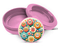 Happy Flower Power Snus Storage Case Pink