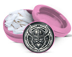 Viking Warrior Helmet Snus Storage Case Pink