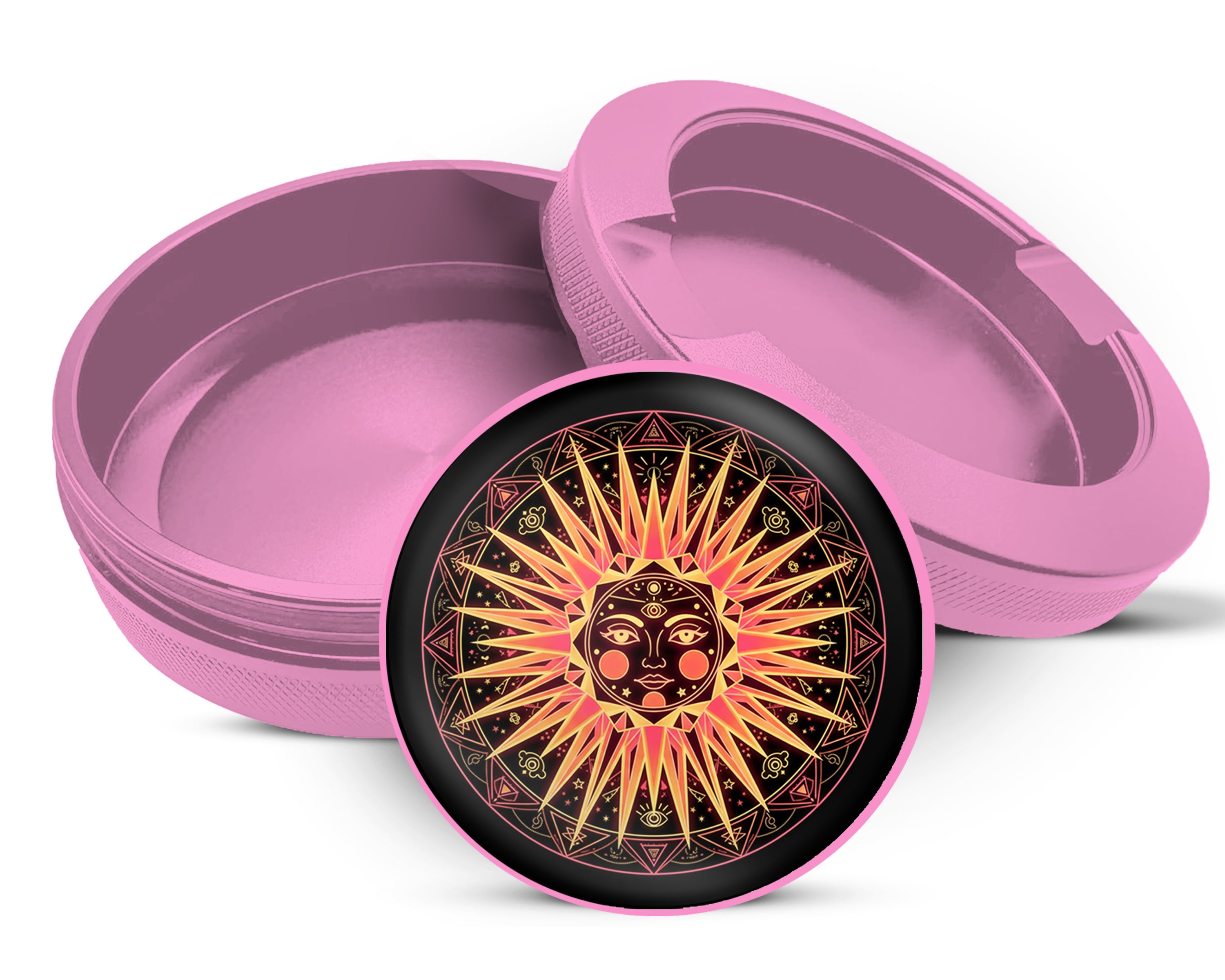 Celestial Third Eye Sun Snus Storage Case Pink