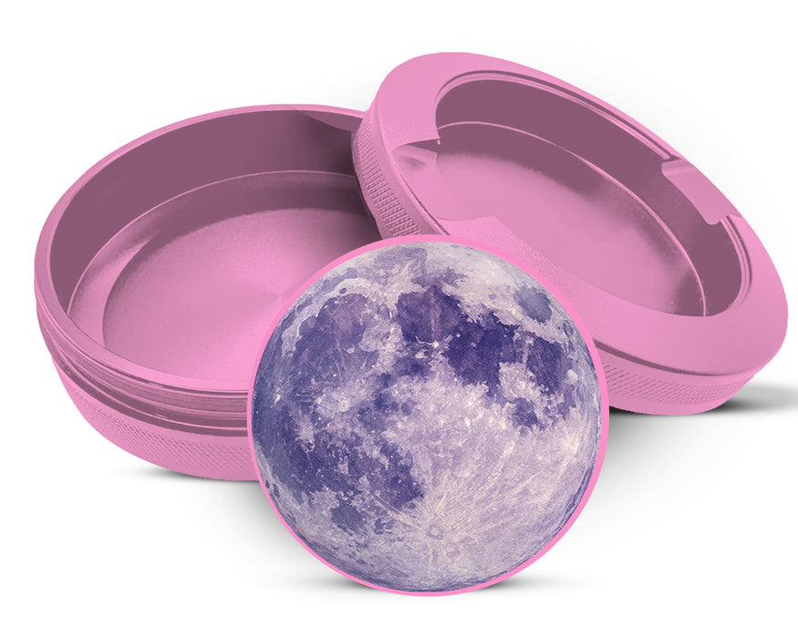 Purple Full Moon Aesthetic Celestial Art Snus Storage Case Pink