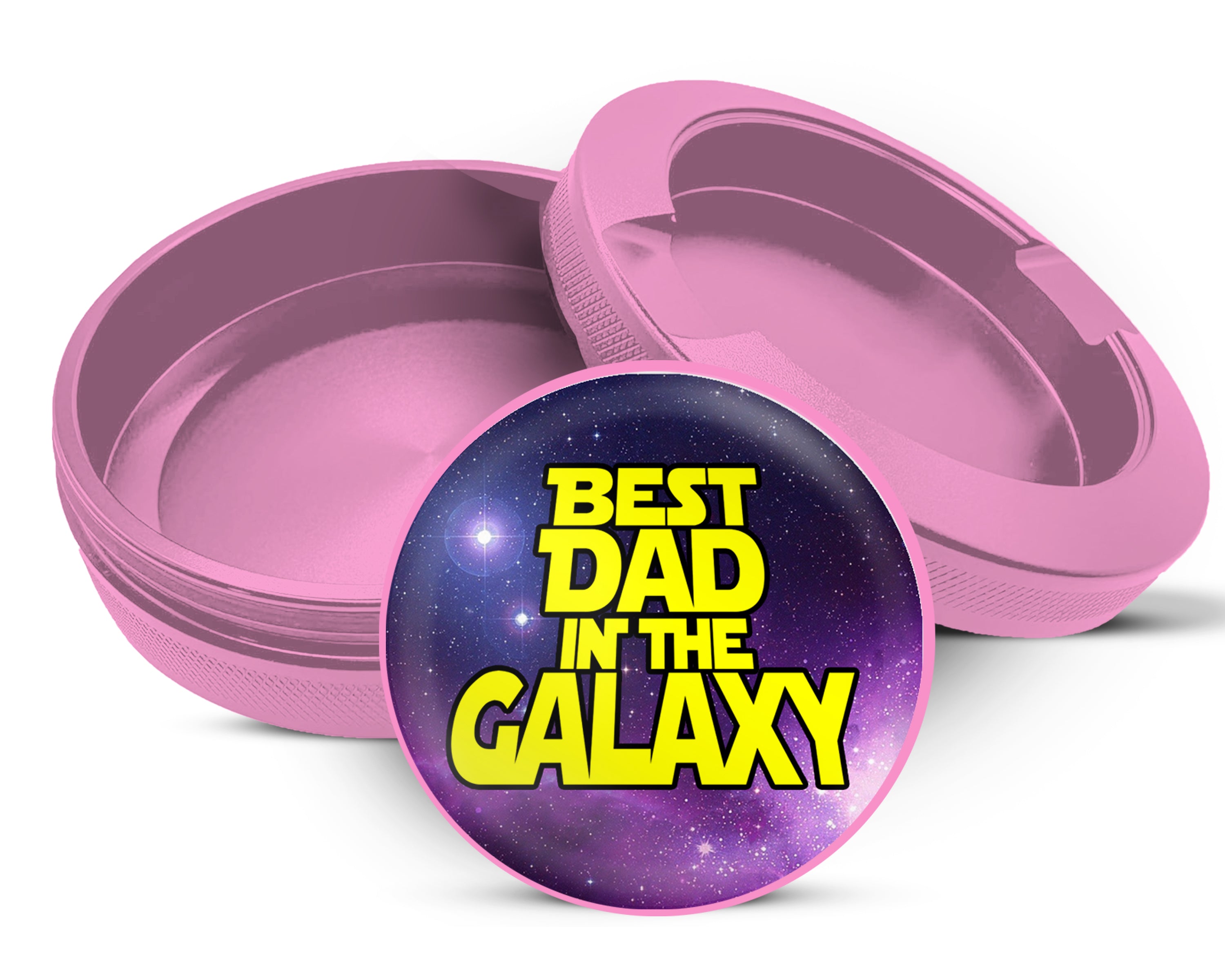 Best Dad In The Galaxy Snus Storage Case Pink