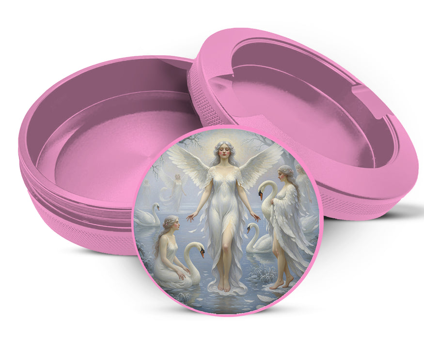 Celestial Swan Lake Angels Zyn Storage Case Pink