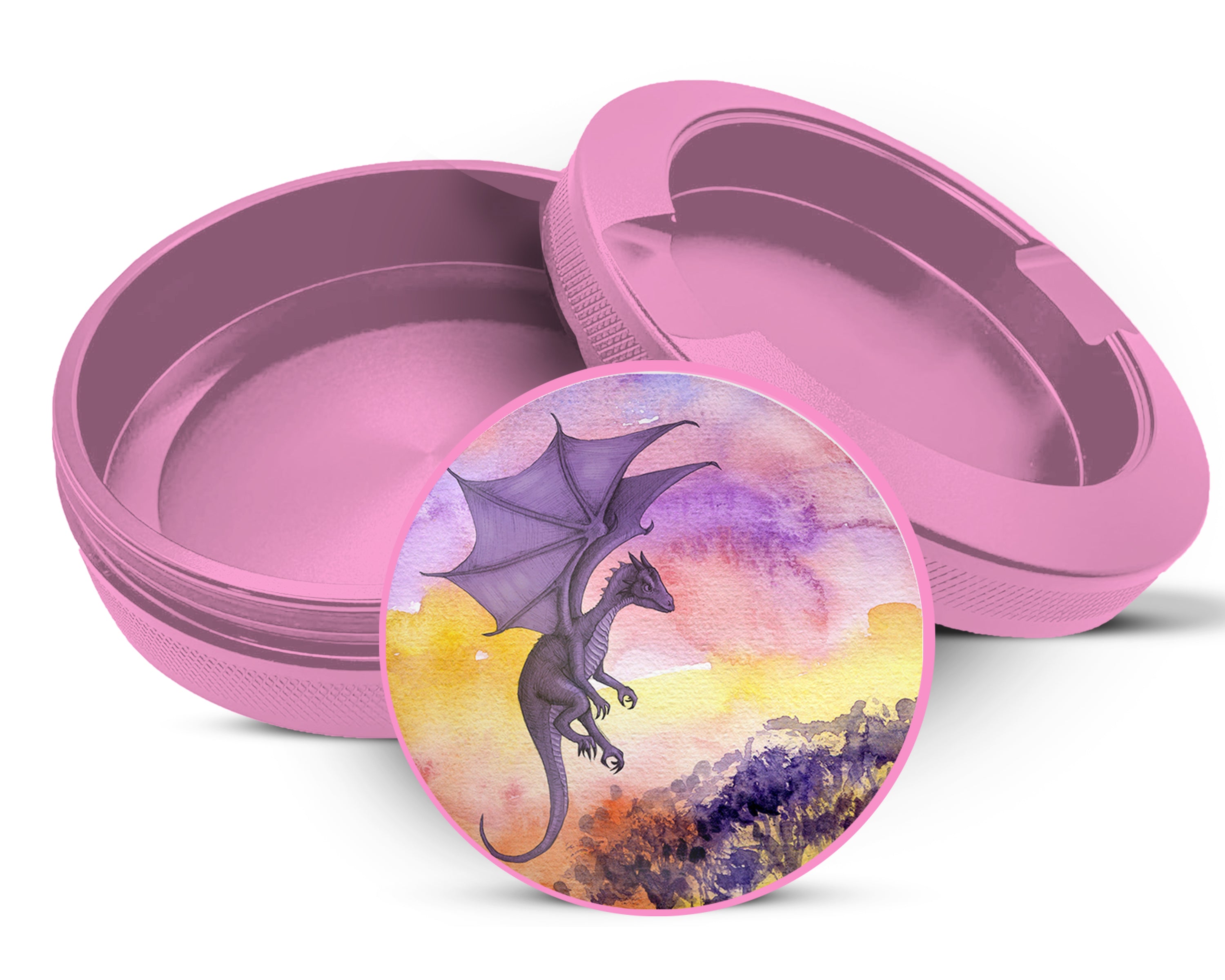 Purple Dragon Fantasy Snus Storage Case Pink