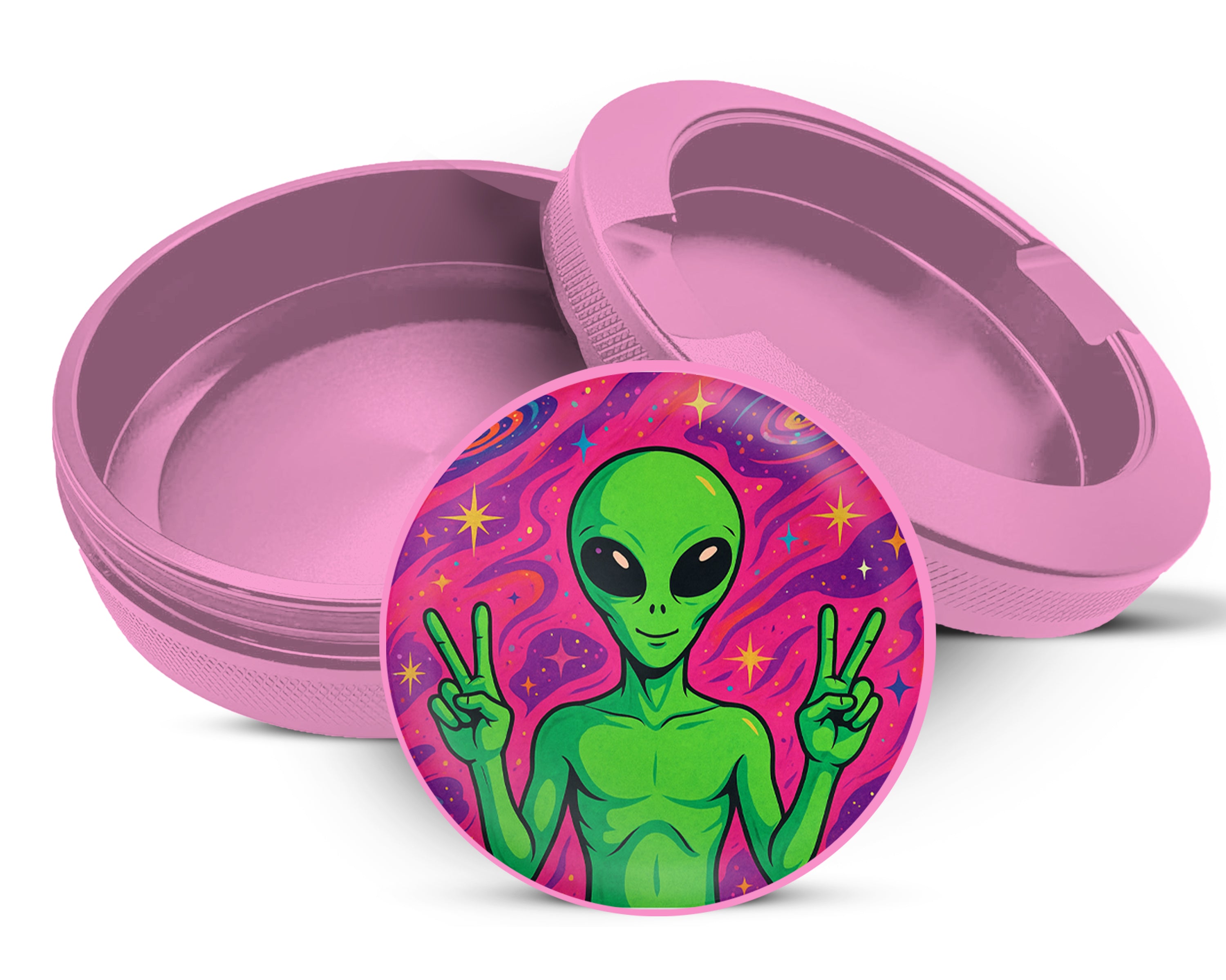 Alien We Come In Peace Snus Storage Case Pink