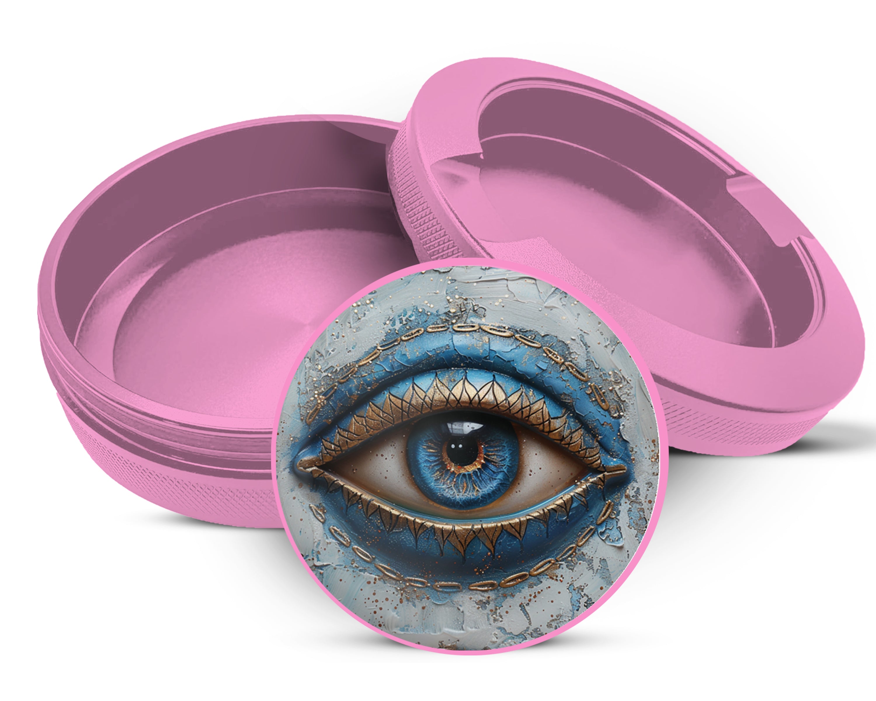 Modern Nazar Evil Eye Snus Storage Case Pink